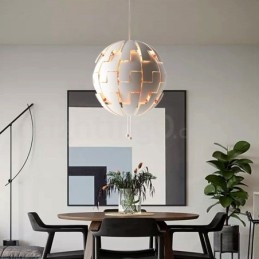Lampadario a globo moderno nordico in acrilico 35 cm E27