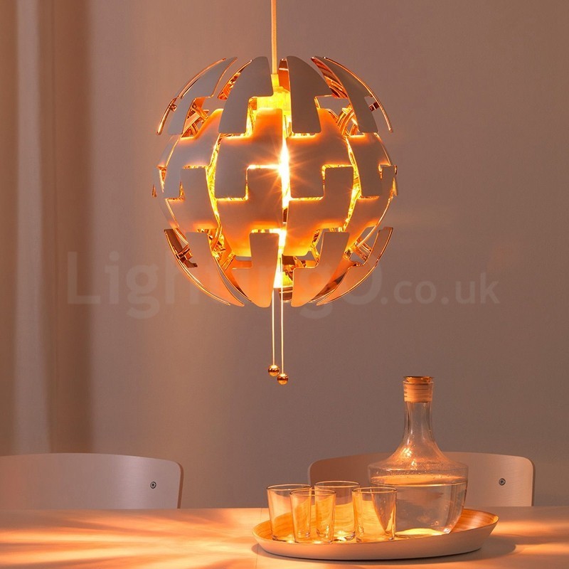 Lampadario a globo moderno nordico in acrilico 35 cm E27