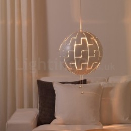 Lampadario a globo moderno nordico in acrilico 35 cm E27