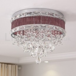 Plafoniera a filo moderna in cristallo E14 43 cm x 37 cm