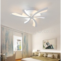 Plafoniera a filo moderna a 3 luci con LED, 68 cm