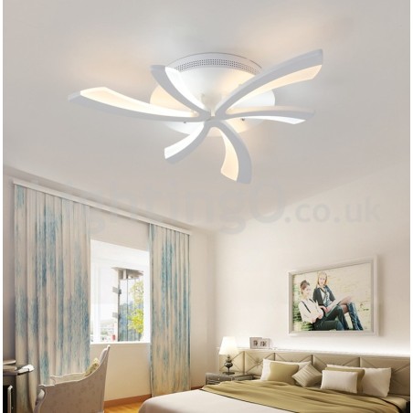 Plafoniera a filo moderna a 3 luci con LED, 68 cm