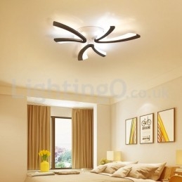 Plafoniera a filo moderna a 3 luci con LED, 68 cm