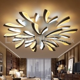 Plafoniera a filo moderna contemporanea 15 luci LED 125 cm
