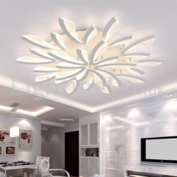 Plafoniera a filo moderna contemporanea 15 luci LED 125 cm