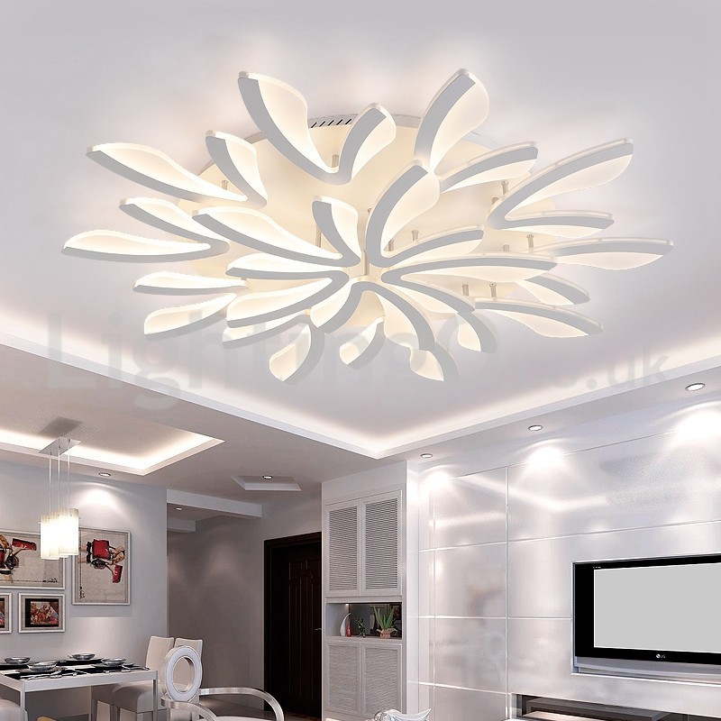 Plafoniera a filo moderna contemporanea 15 luci LED 125 cm