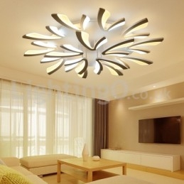 Plafoniera a filo moderna contemporanea 15 luci LED 125 cm