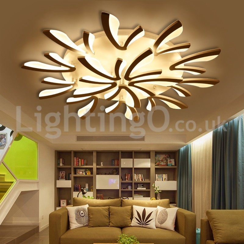 Plafoniera a filo moderna contemporanea 15 luci LED 125 cm