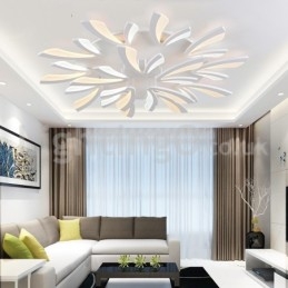 Plafoniera a filo moderna contemporanea 15 luci LED 125 cm