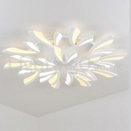 Plafoniera a filo moderna contemporanea 15 luci LED 125 cm