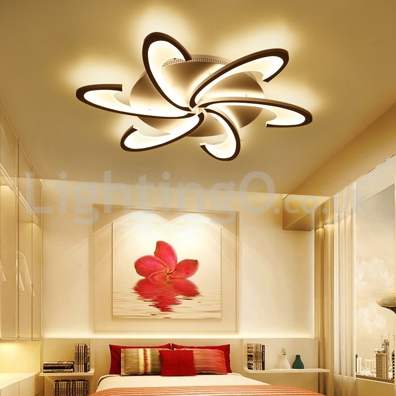 Plafoniera moderna a filo a 6 lampadine LED economica