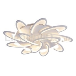 Plafoniera a filo moderna nordica con LED, 12 lampadine, 100 cm x 15 cm