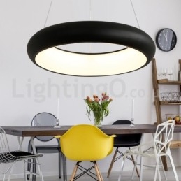 Lampada a sospensione rotonda moderna in acrilico, cavo regolabile 1,2 m, 50 cm