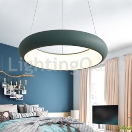Lampada a sospensione rotonda moderna in acrilico, cavo regolabile 1,2 m, 50 cm