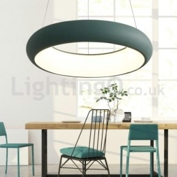 Lampada a sospensione rotonda moderna in acrilico, cavo regolabile 1,2 m, 50 cm