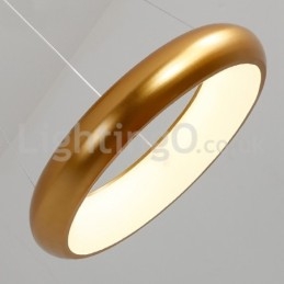 Lampada a sospensione rotonda moderna in acrilico, cavo regolabile 1,2 m, 50 cm