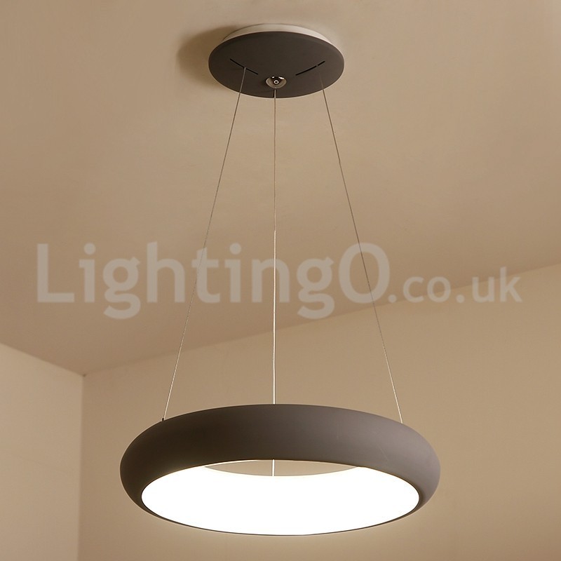 Lampada a sospensione rotonda moderna in acrilico, cavo regolabile 1,2 m, 50 cm
