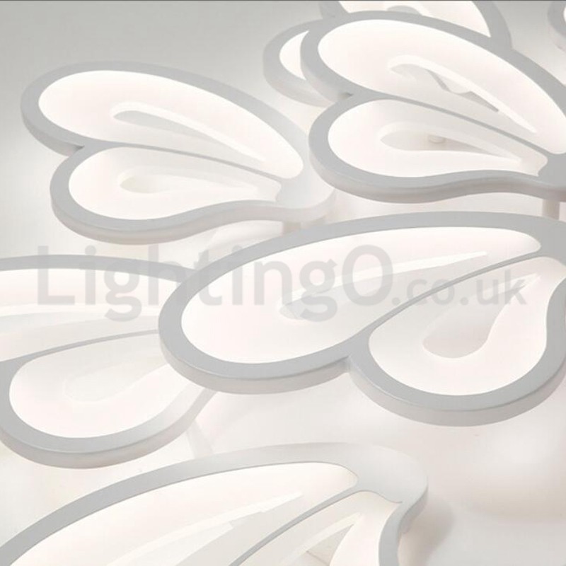Plafoniera a filo moderna LED in acrilico e acciaio inox