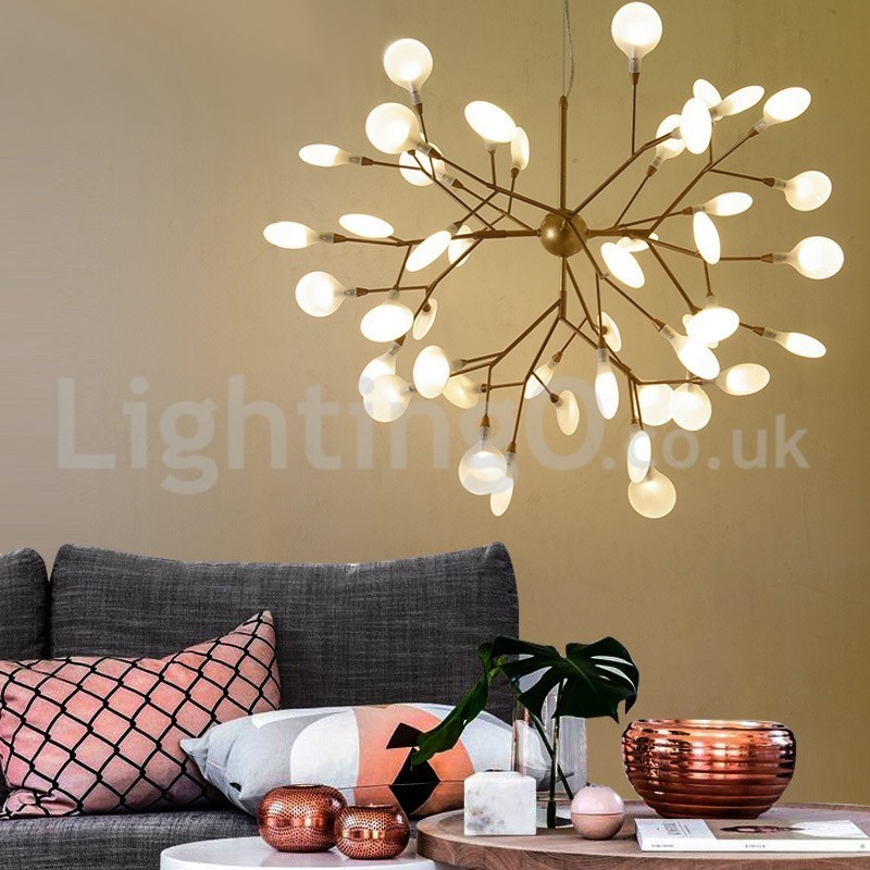 Lampadario moderno contemporaneo Fireflies 12 luci G4