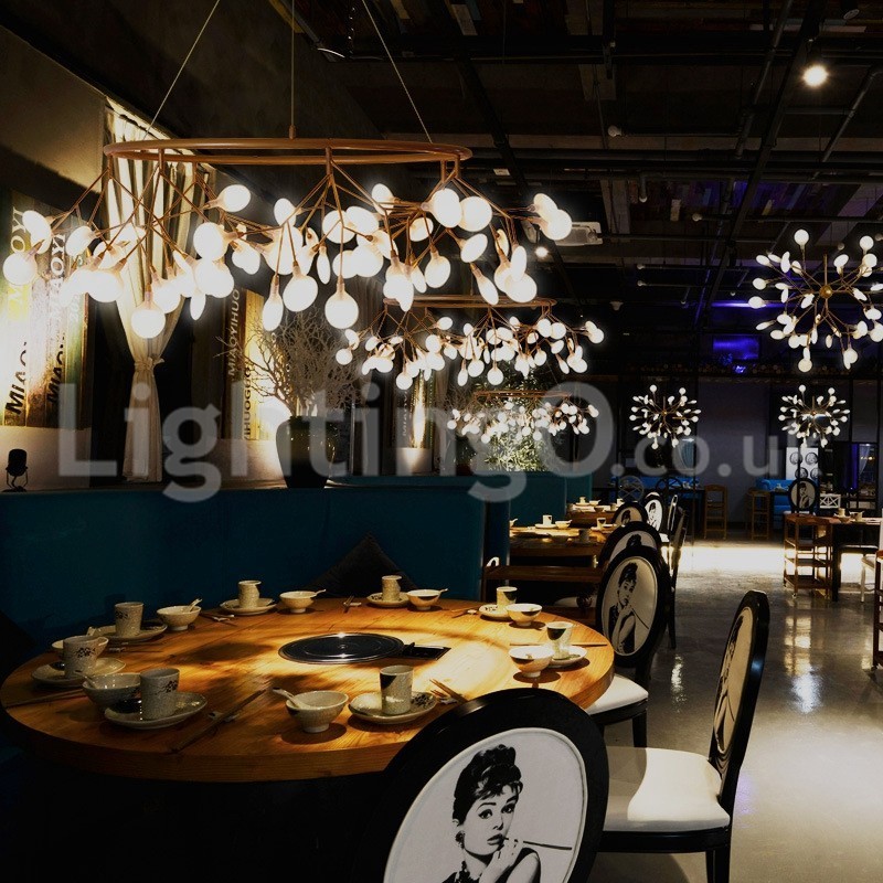 Lampadario rotondo moderno contemporaneo Fireflies