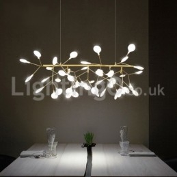 Lampadario moderno lucciole in vetro G4 27/36 luci