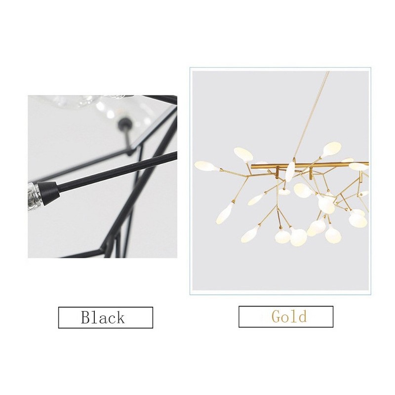 Lampadario moderno lucciole in vetro G4 27/36 luci