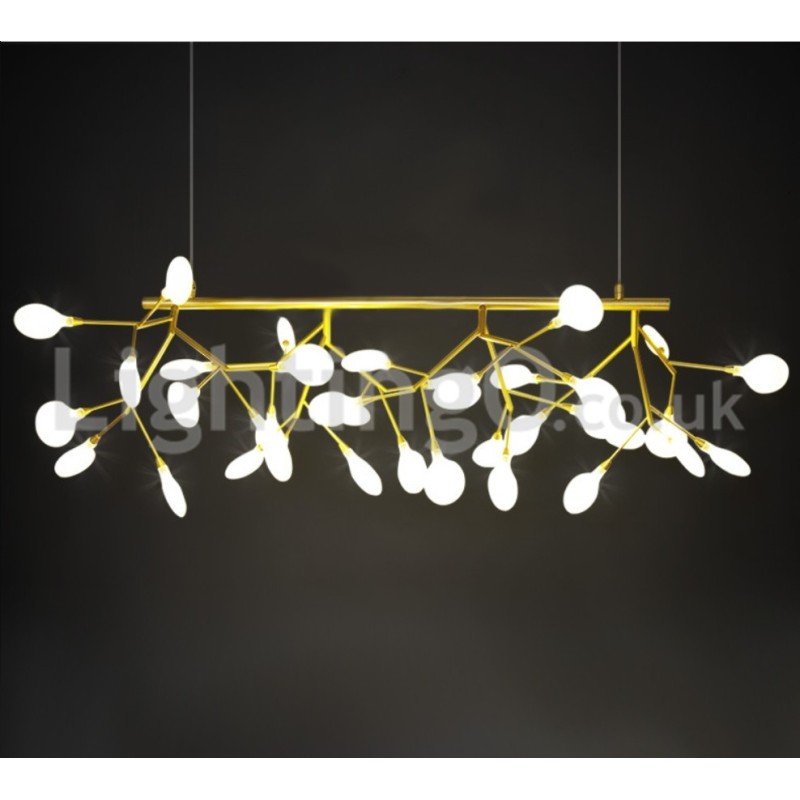 Lampadario moderno lucciole in vetro G4 27/36 luci