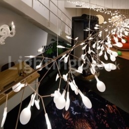 Lampadario moderno lucciole in vetro G4 27/36 luci
