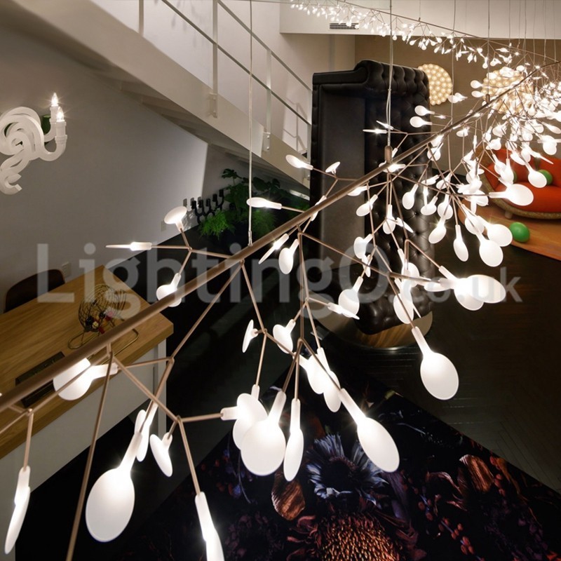 Lampadario moderno lucciole in vetro G4 27/36 luci