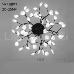 Firefly Plafoniera a filo moderna in vetro e acciaio inox, attacco G4