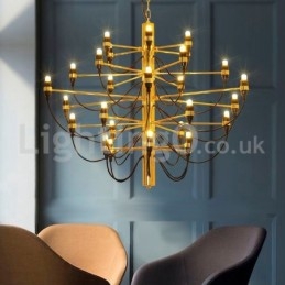 Lampadario moderno nordico frutti estivi 30 lampadine LED 88 x 70 cm