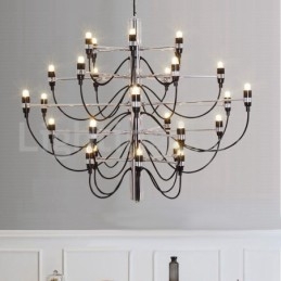 Lampadario moderno nordico frutti estivi 30 lampadine LED 88 x 70 cm