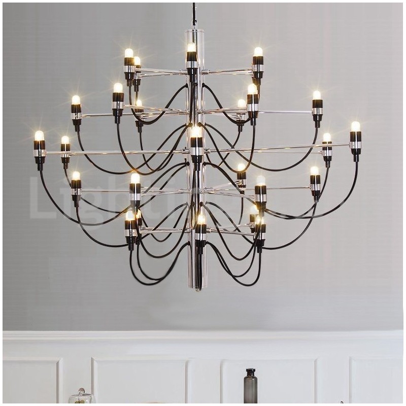 Lampadario moderno nordico frutti estivi 30 lampadine LED 88 x 70 cm