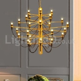 Lampadario moderno nordico frutti estivi 30 lampadine LED 88 x 70 cm