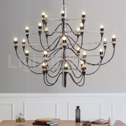 Lampadario moderno nordico frutti estivi 30 lampadine LED 88 x 70 cm