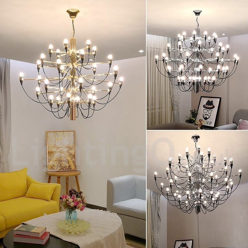 Lampadario moderno nordico frutti estivi 30 lampadine LED 88 x 70 cm