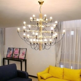 Lampadario moderno nordico frutti estivi 30 lampadine LED 88 x 70 cm