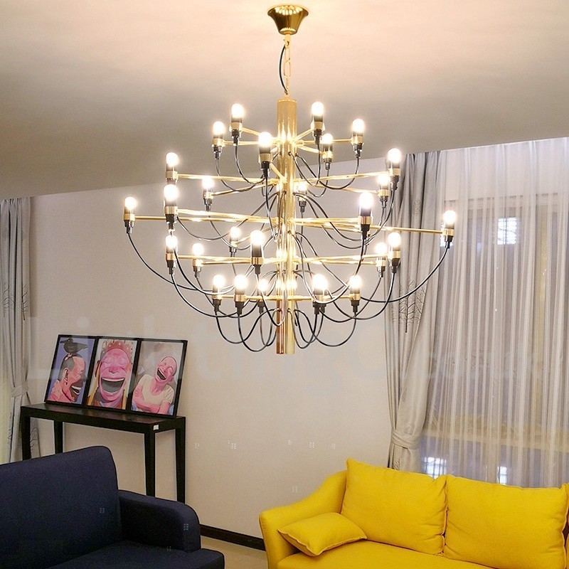 Lampadario moderno nordico frutti estivi 30 lampadine LED 88 x 70 cm