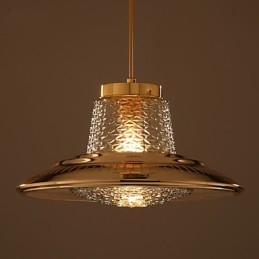Lampadario a sospensione mini moderno contemporaneo in metallo e vetro