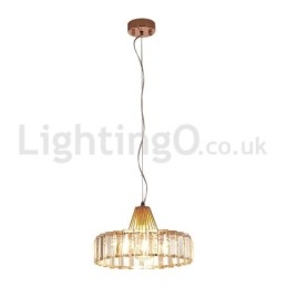 Lampada a sospensione nordica in cristallo a 1 luce E27