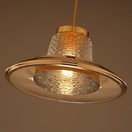 Lampadario a sospensione mini moderno contemporaneo in metallo e vetro