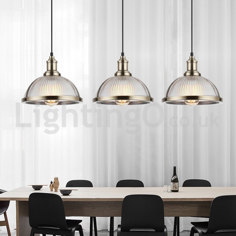 Lampada a sospensione industriale in acciaio inox, singolo punto luce, E27, Ø27 cm