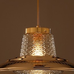 Lampadario a sospensione mini moderno contemporaneo in metallo e vetro