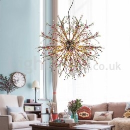 Lampadario nordico a forma di dente di leone colorato
