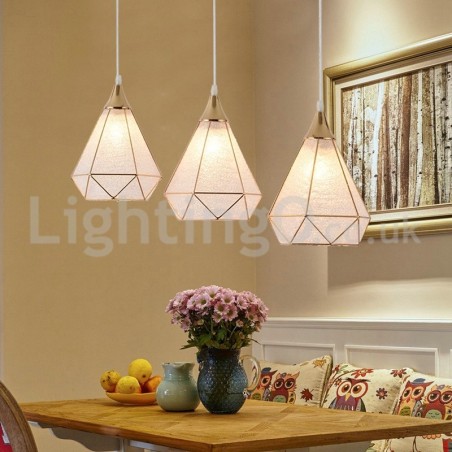 Lampada a sospensione moderna 1 o 3 luci E27 220 V cavo regolabile 1,2 m