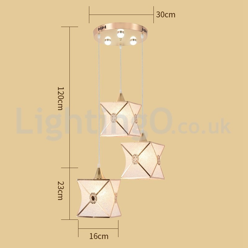 Lampada a sospensione moderna 1 o 3 luci E27 220 V cavo regolabile 1,2 m