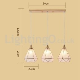 Lampada a sospensione moderna 1 o 3 luci E27 220 V cavo regolabile 1,2 m