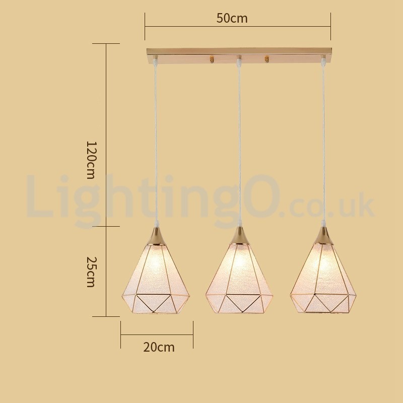 Lampada a sospensione moderna 1 o 3 luci E27 220 V cavo regolabile 1,2 m