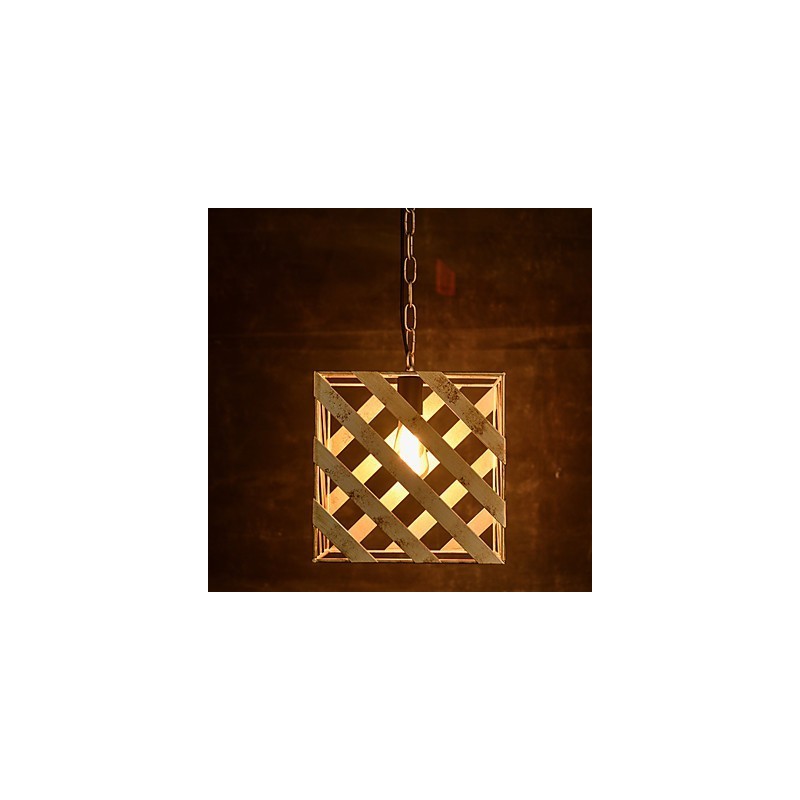 Lampadario in ferro retrò industriale minimalista moderno