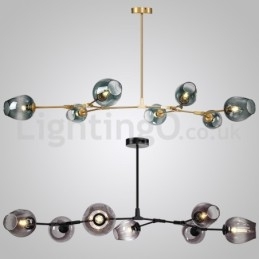 Lampadario moderno nordico in vetro Magic Bean